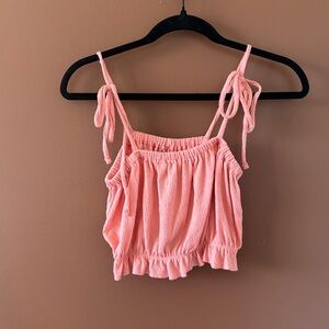 wild fable Coral Crop Top